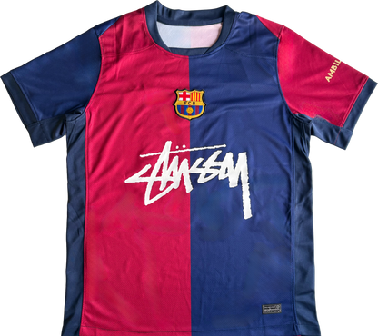 Camiseta del Barcelona x Stussy